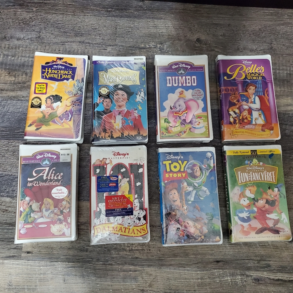 🆕️20 Sealed Disney VHS